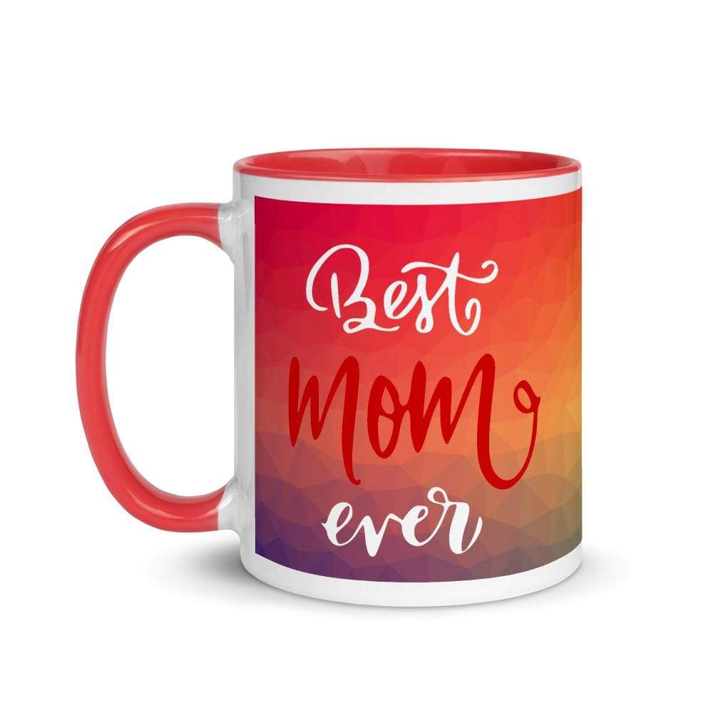 Best Mom Ever Elephant Accent Mug