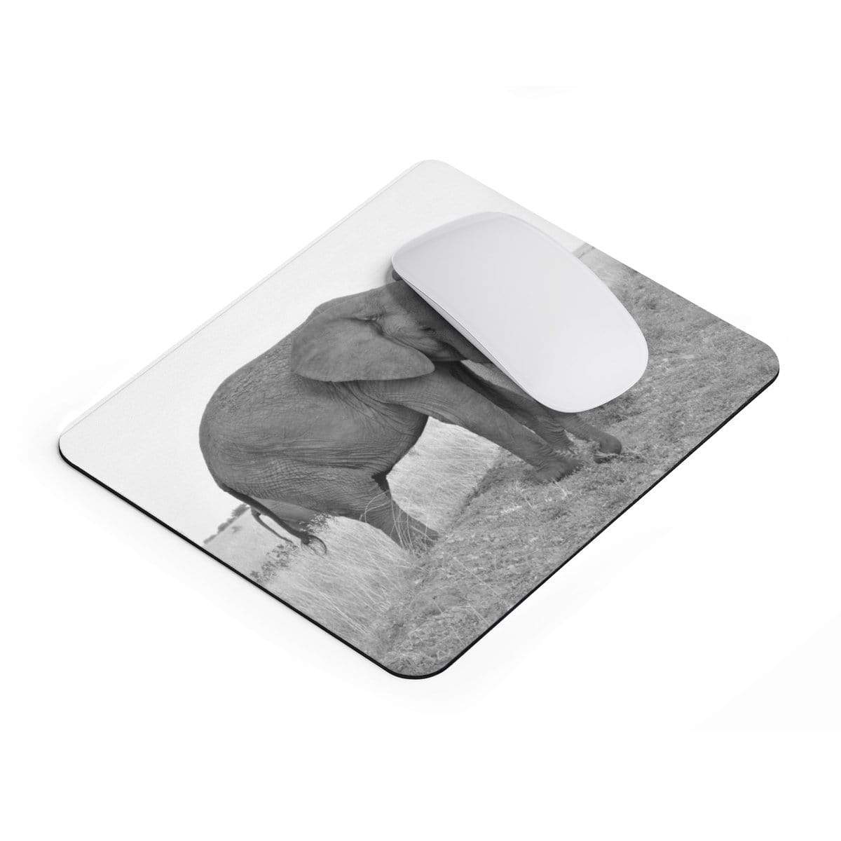Black-and-White Elephant Mousepad Mousepad 9"x7.5"