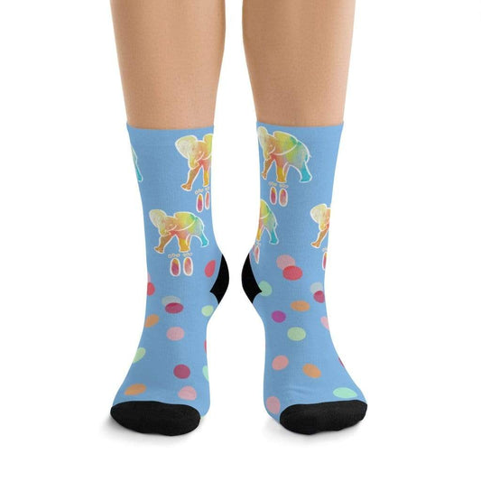 Blue Elephant Socks