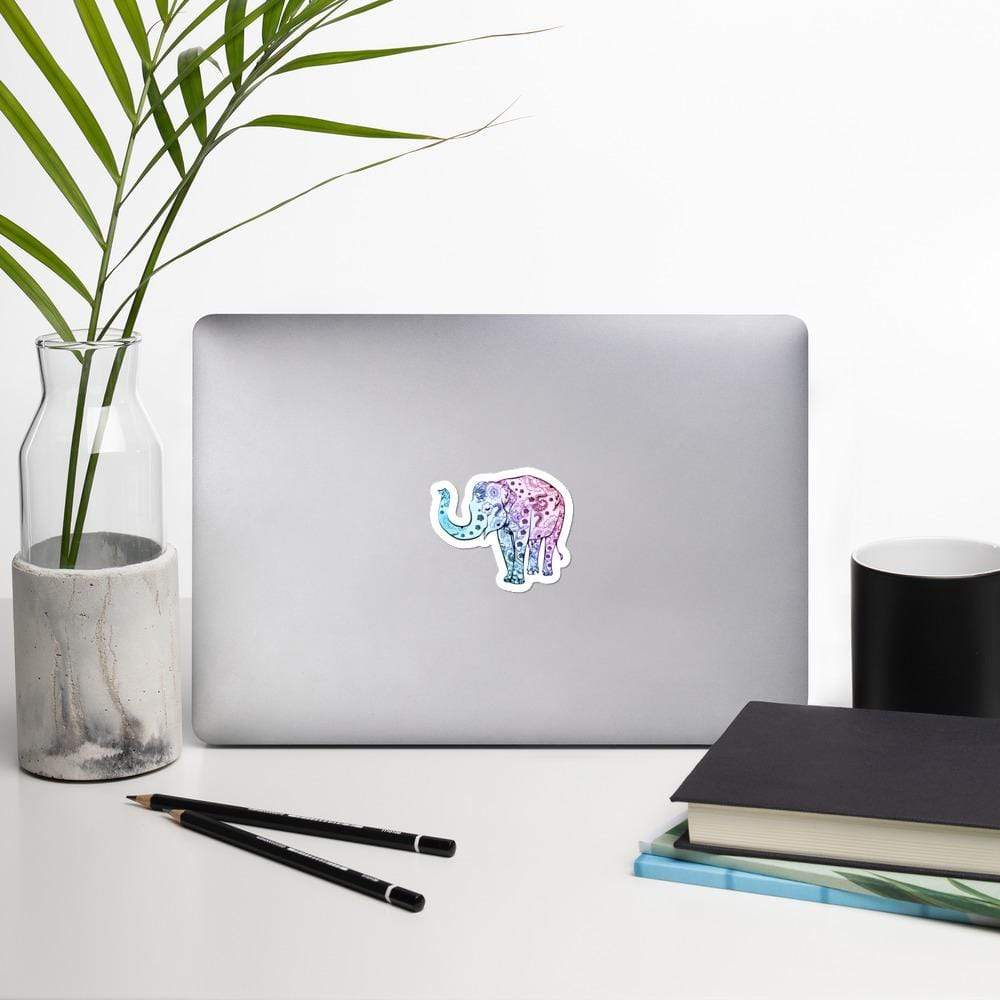 Boho Elephant Stickers - Bubble-free