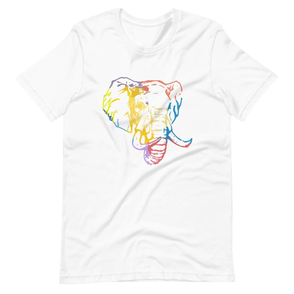 Bold Elephant Head Short-Sleeve Unisex T-Shirt