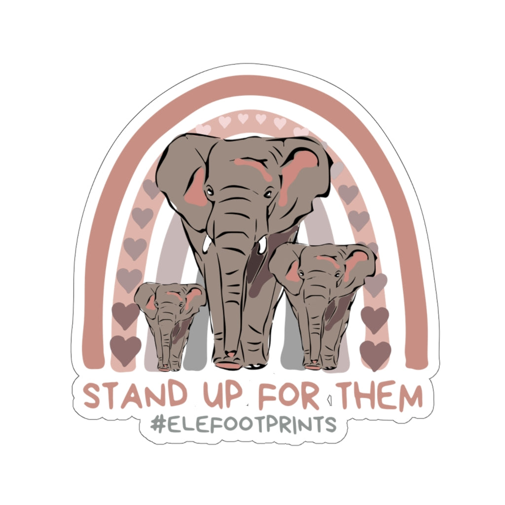 Die-Cut Elephant Stickers