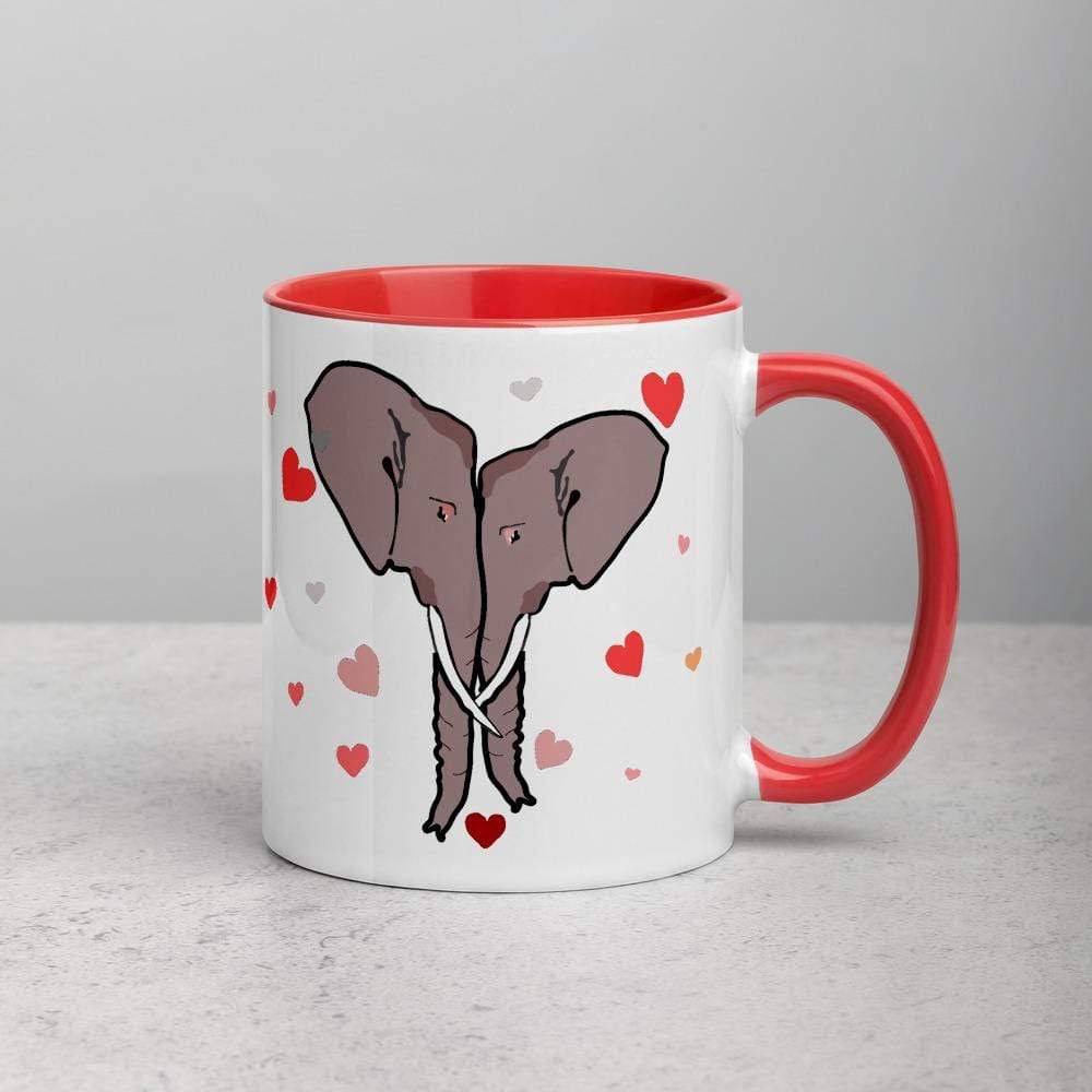 Dear Wife Elephant Accent Mugs