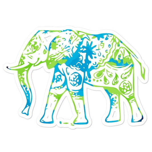 Earth Elephant Bubble-Free Stickers