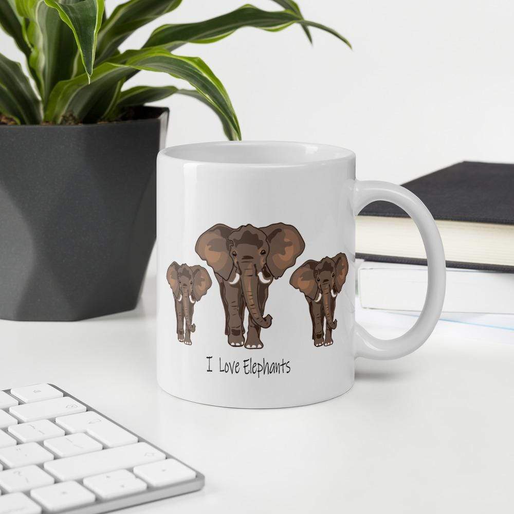 Elephant Coffee Mug - Elephant Trio