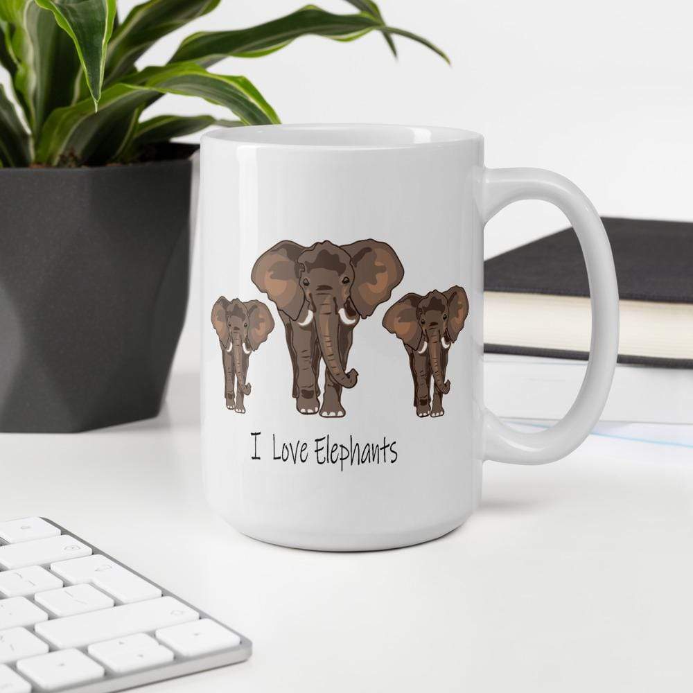 Elephant Coffee Mug - Elephant Trio