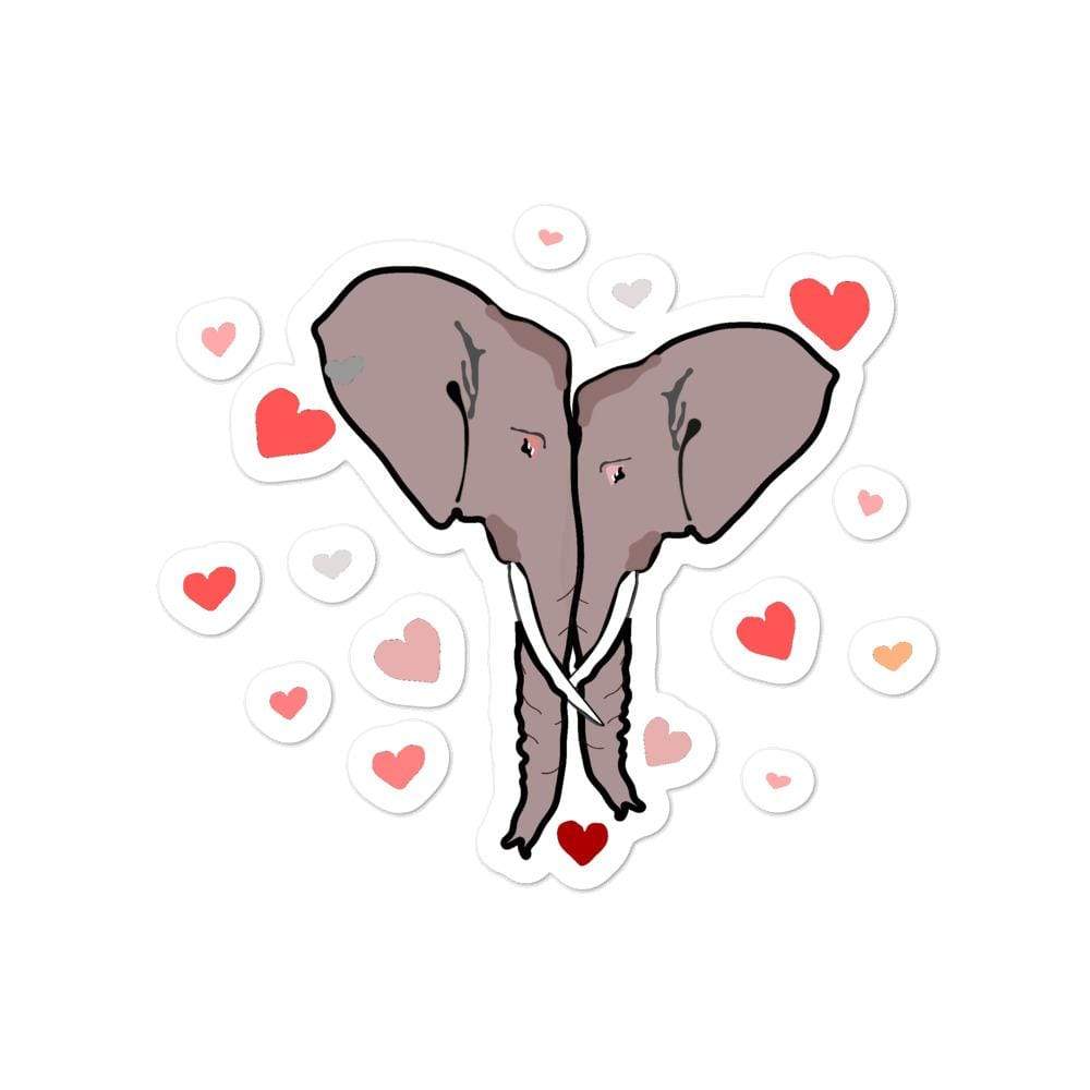 Elephant Lovers Bubble-free Stickers