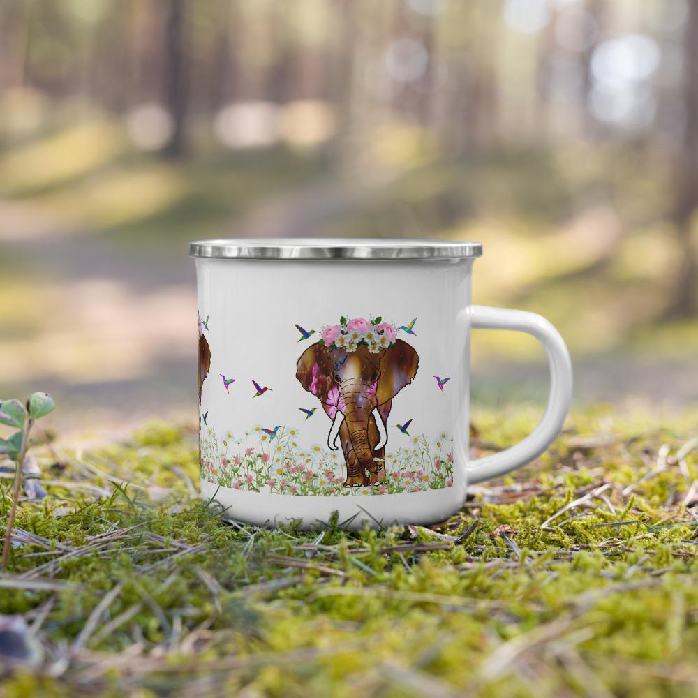 Enamel Elephant Mug - Field of Dreams (12 oz Coffee Mug)