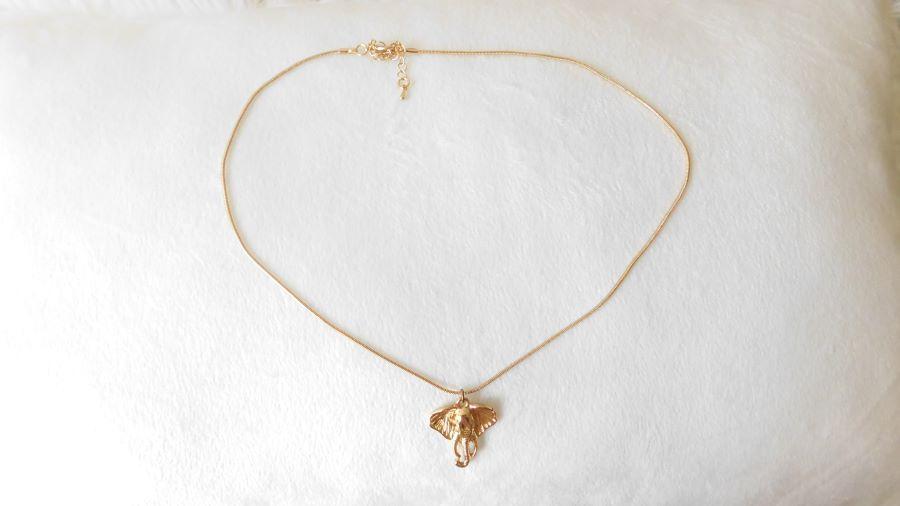 Gold Plated Elephant Necklace - Elephant Footprints