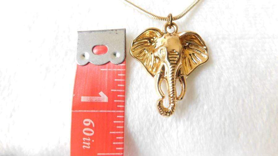 Gold Plated Elephant Necklace - Elephant Footprints