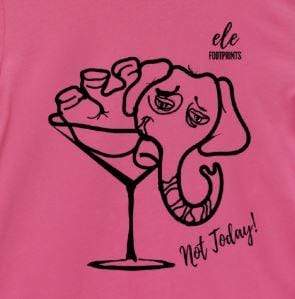 Hangover Elephant Shirt - Not Today Elephant Short Sleeve Tee