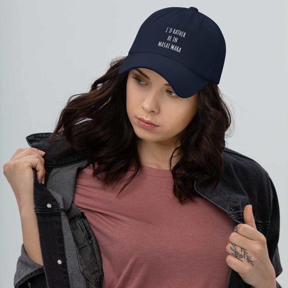 I'd Rather be in Masai Mara Dad hat Navy