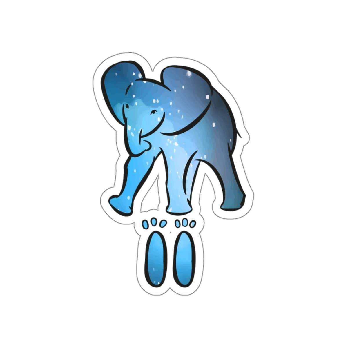 Kiss-Cut Elephant Stickers - Elephant Footprints