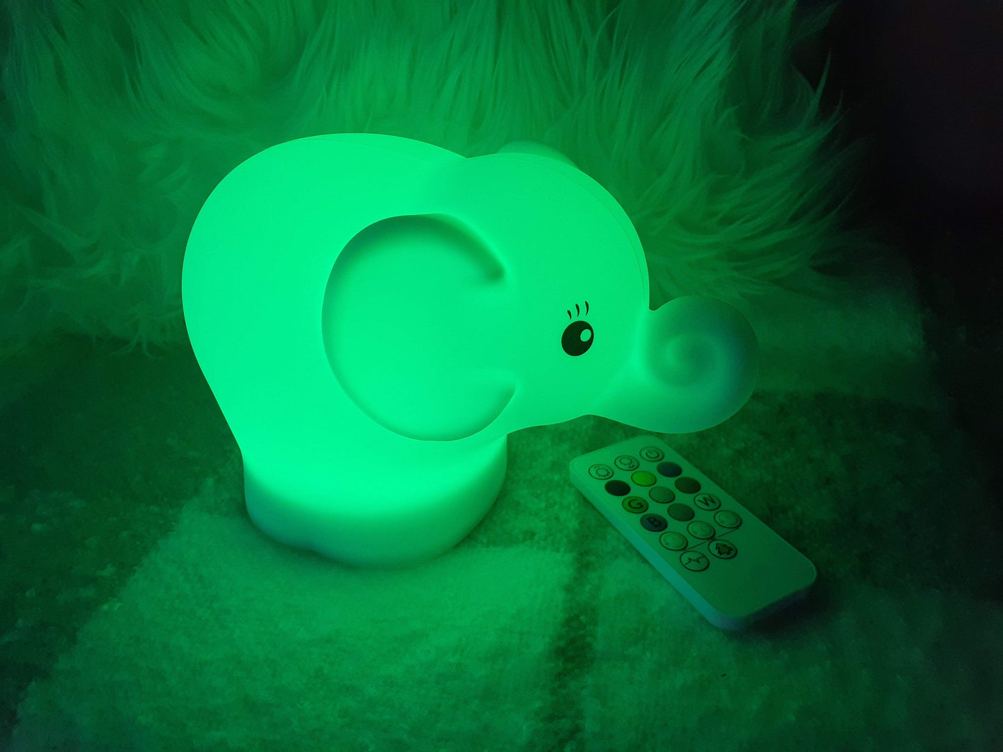 LED Elephant Night Light - Vibrant Light Color Choices Night Light