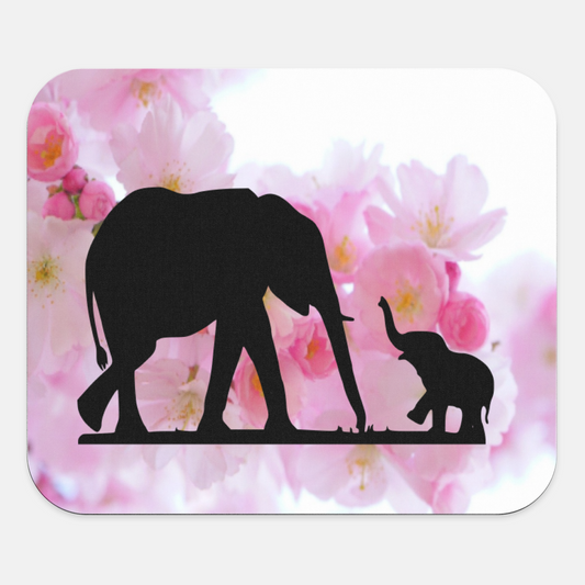 Elephant Mouse pad - Spring Elephants