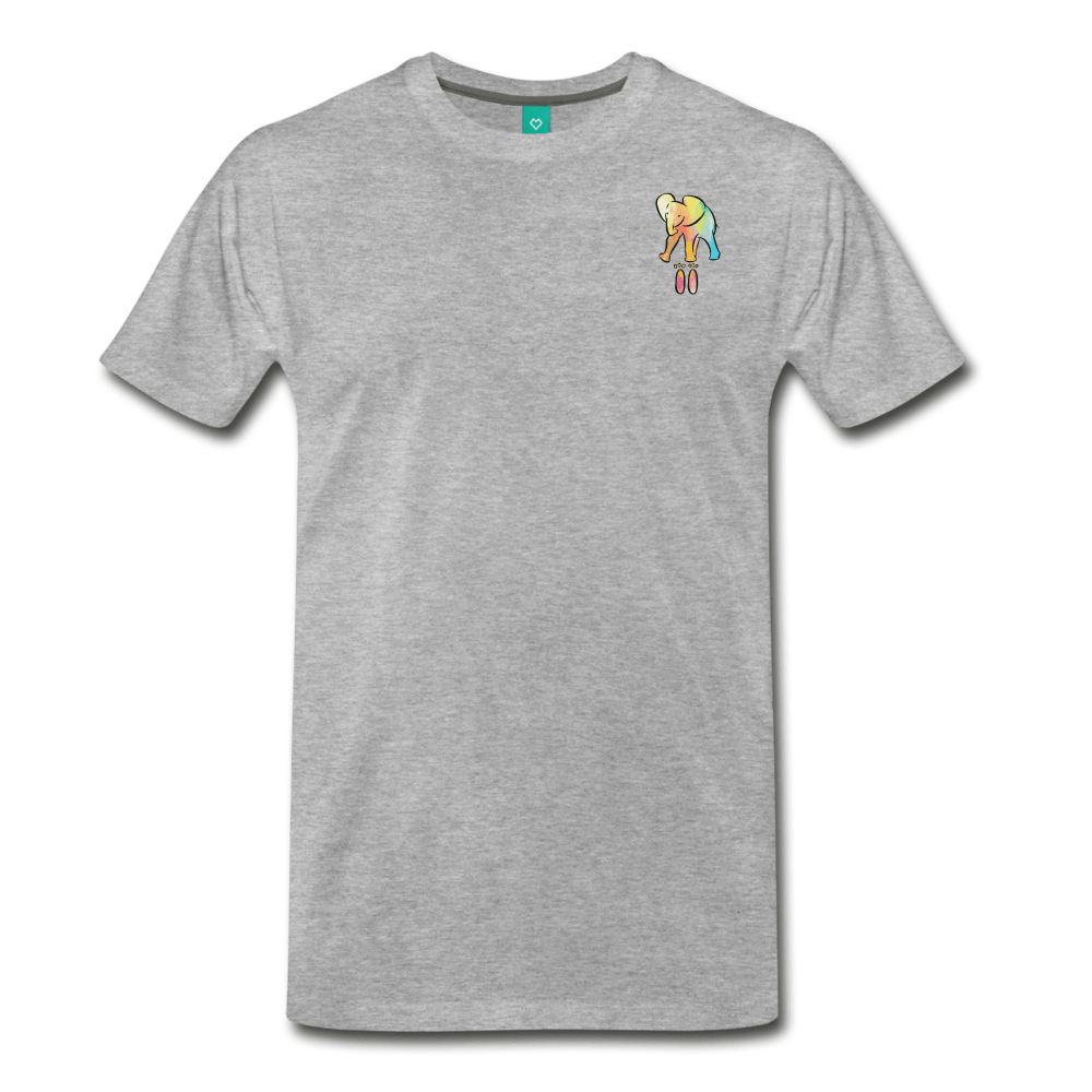 Men's Premium Elephant T-Shirt - Elephant Footprints