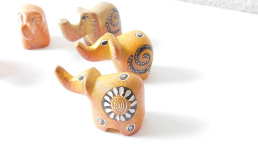 Miniature Elephant Sculptures - Elephant Footprints