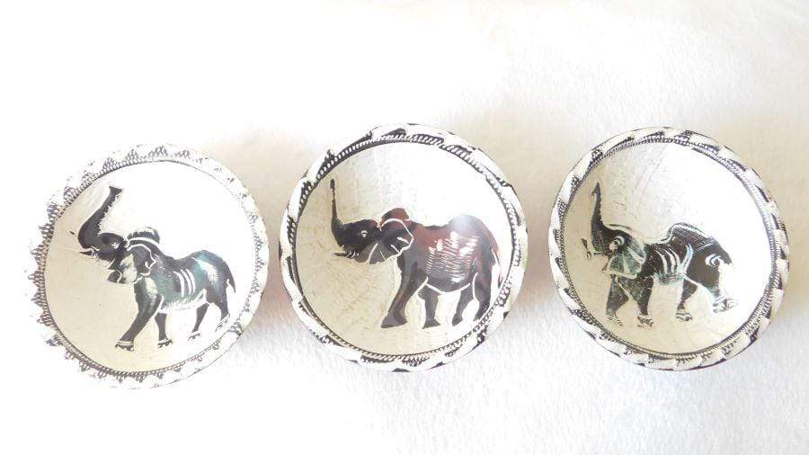 Miniature Soapstone Decorative Bowls - Elephant Footprints