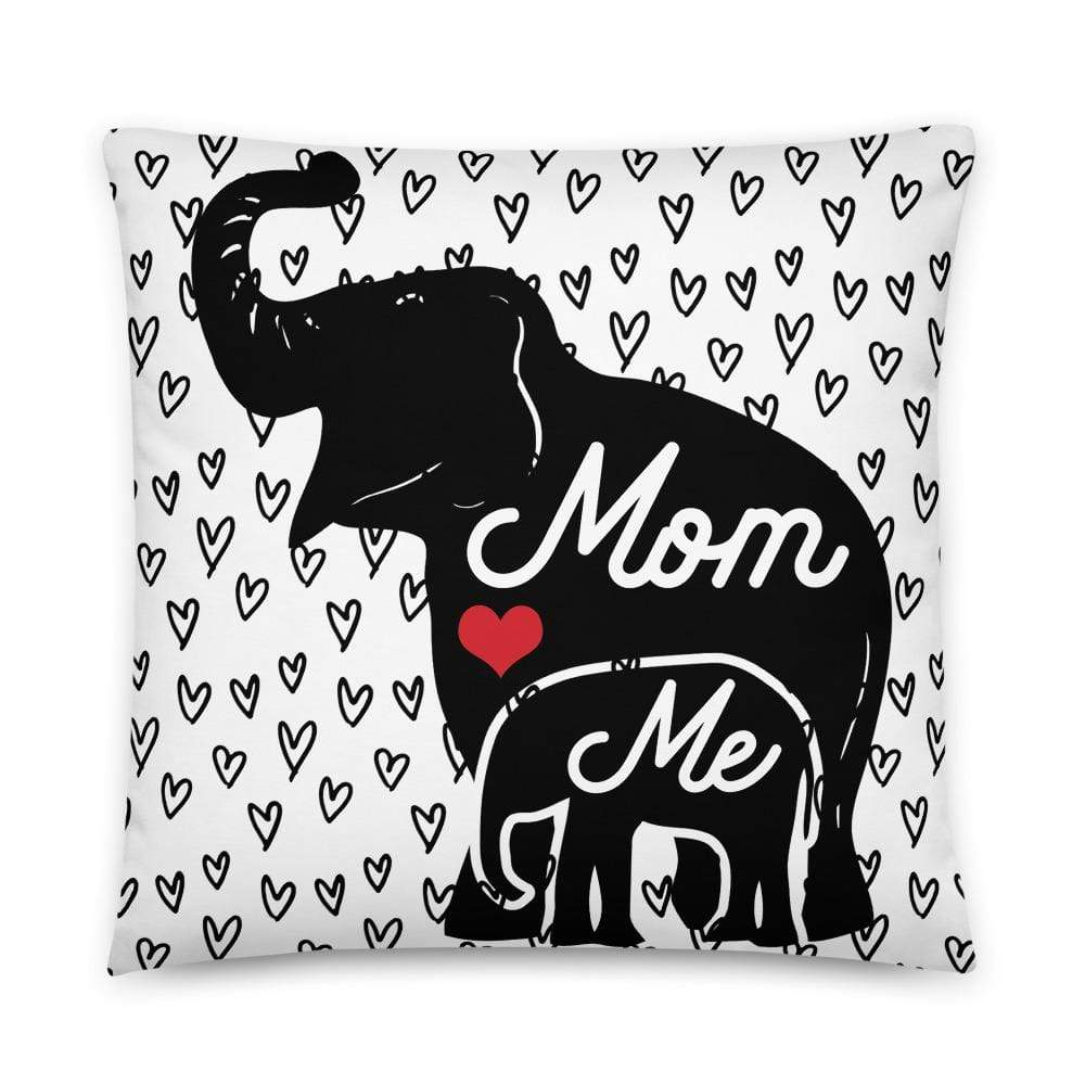 Mom and Me Elephant Throw Pillow