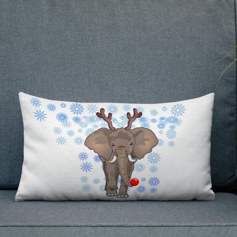 Premium Ele Rudolph Pillow - Elephant Footprints