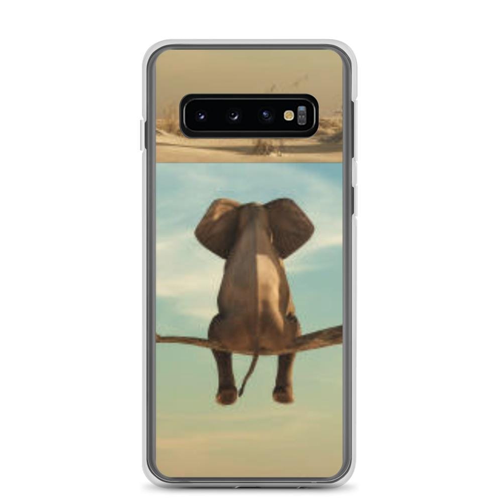 Samsung Phone Case with Sitting Elephant Samsung Phone Case Samsung Galaxy S10