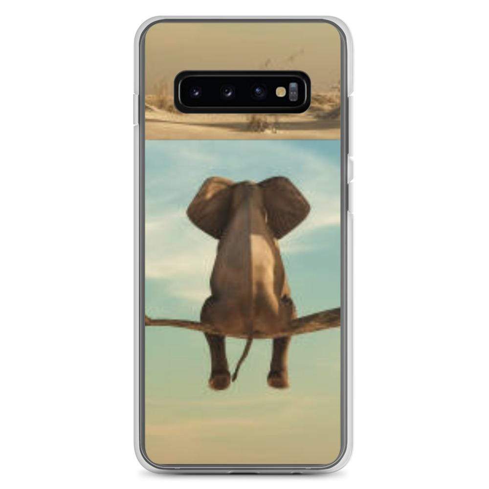 Samsung Phone Case with Sitting Elephant Samsung Phone Case Samsung Galaxy S10+