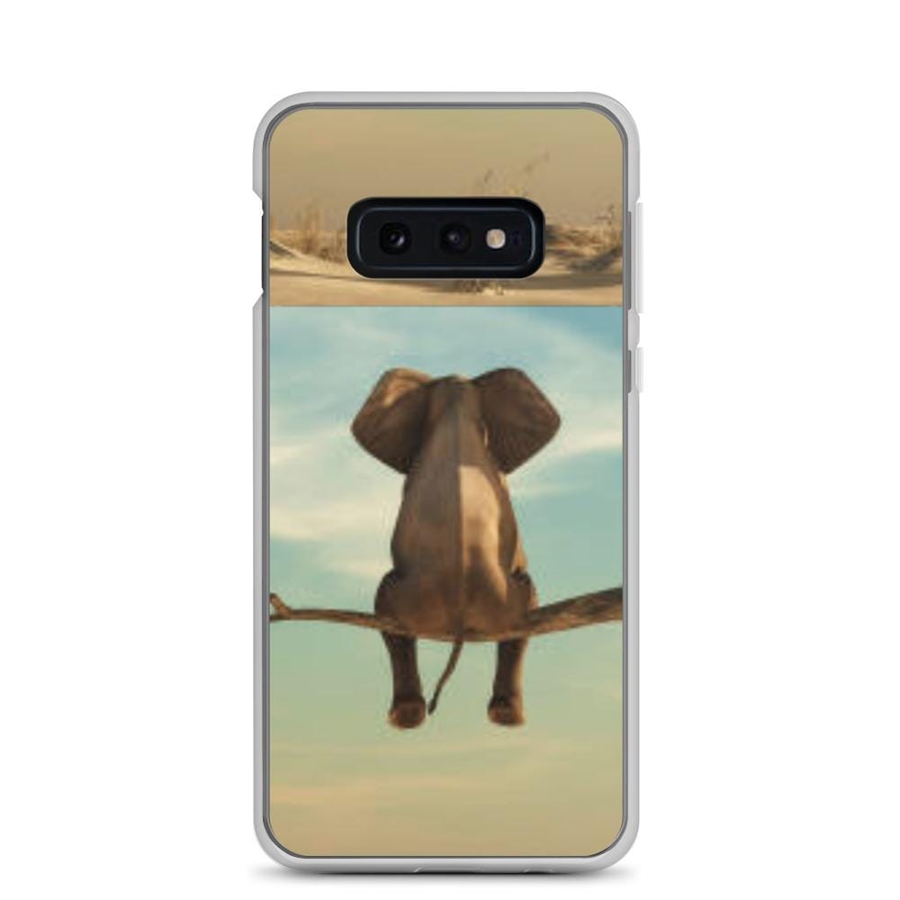 Samsung Phone Case with Sitting Elephant Samsung Phone Case Samsung Galaxy S10e