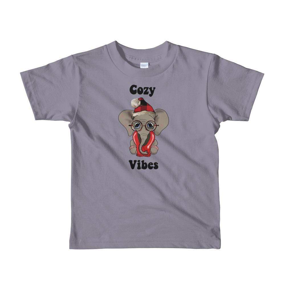 Short Sleeve Cozy Vibes Kids T-shirt - Elephant Footprints