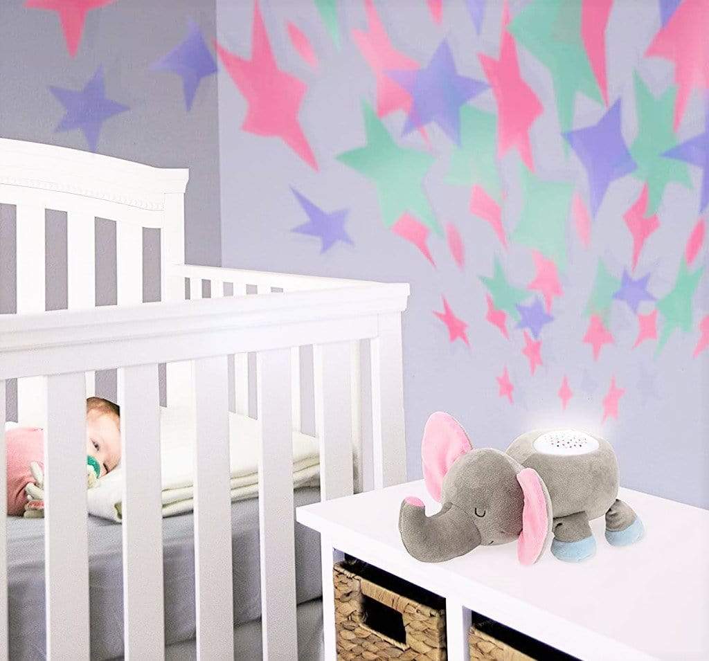 Soothing Elephant with Light & Sound - Plush Elephant for Baby Baby Projector with Sound