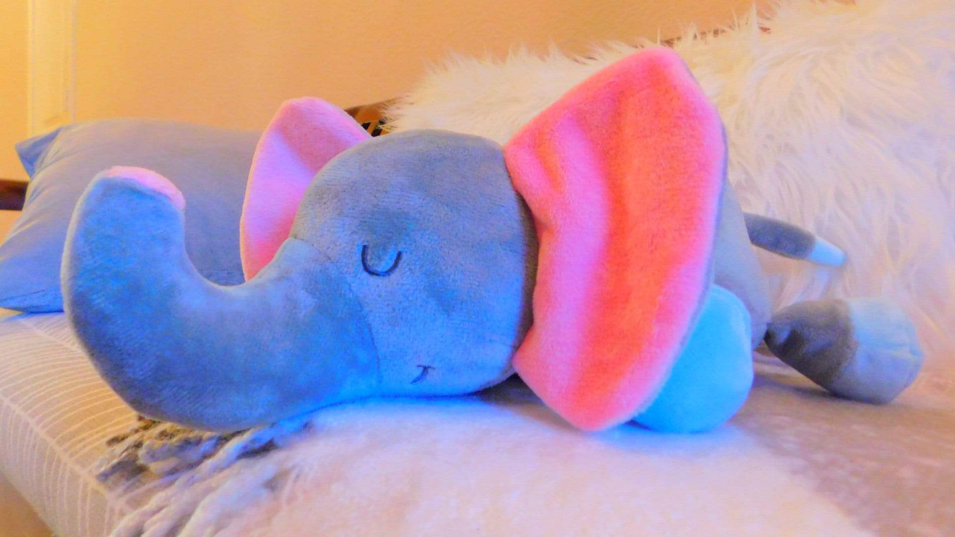 Soothing Elephant with Light & Sound - Plush Elephant for Baby Baby Projector with Sound
