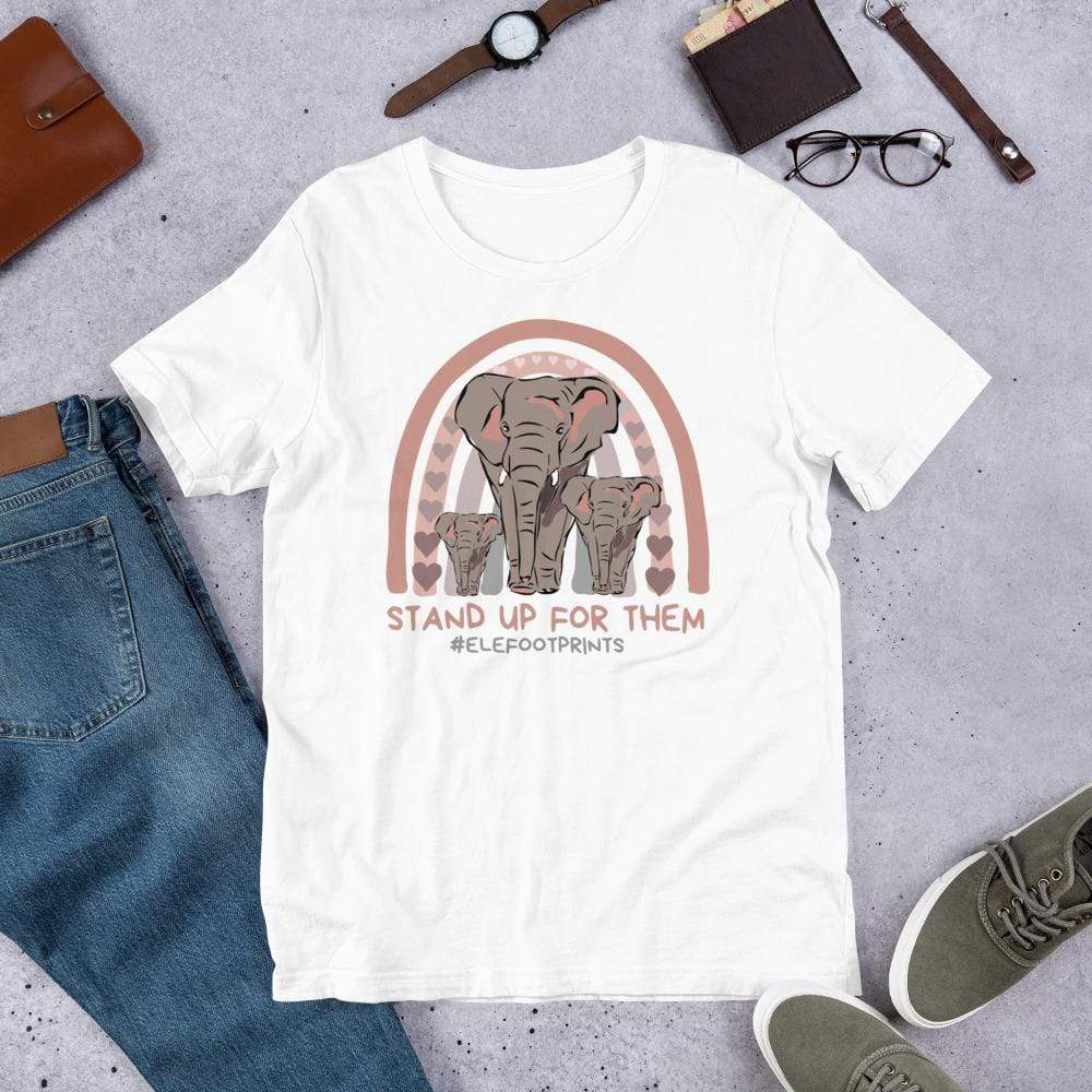 Stand up for Elephants Short-Sleeve Unisex T-Shirt White / XS