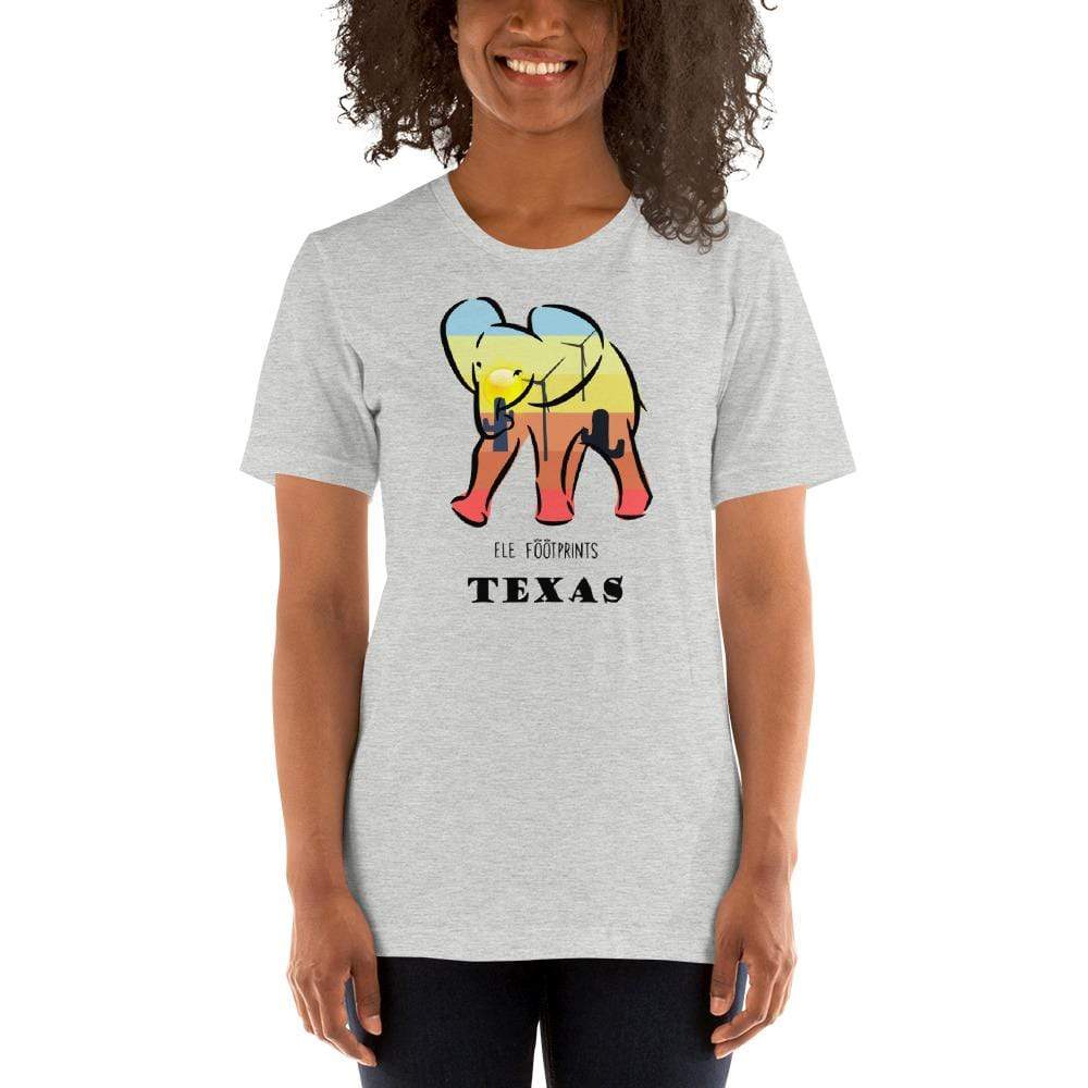 Texas Elephant Short-Sleeve Unisex T-Shirt Unisex Short Sleeve Shirt Athletic Heather / S