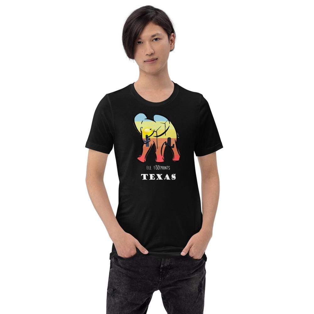 Texas Elephant Short-Sleeve Unisex T-Shirt Unisex Short Sleeve Shirt Black / XS