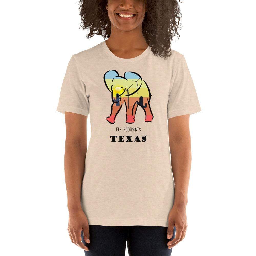 Texas Elephant Short-Sleeve Unisex T-Shirt Unisex Short Sleeve Shirt Heather Dust / S