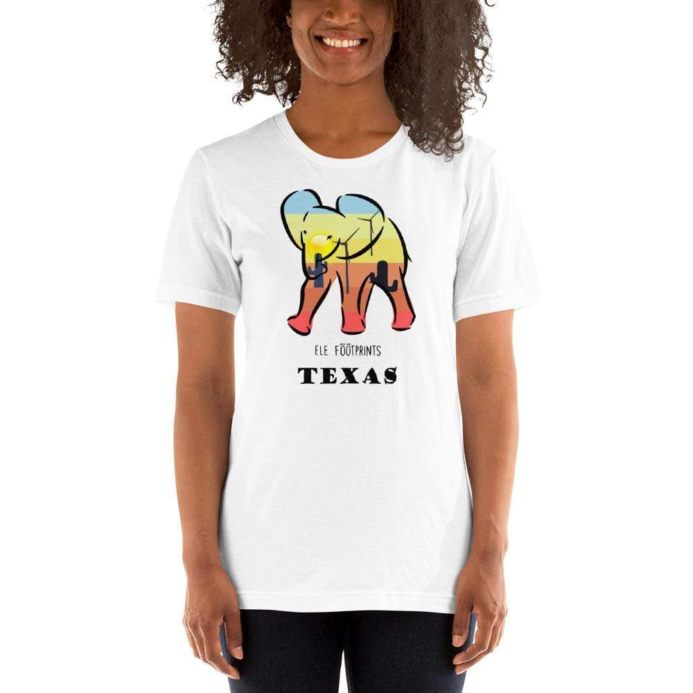 Texas Elephant Short-Sleeve Unisex T-Shirt Unisex Short Sleeve Shirt White / XS