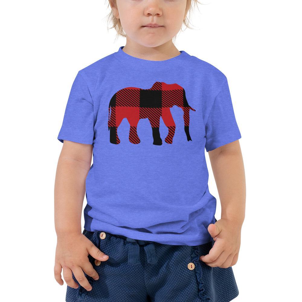 Toddler Short Sleeve Red Buffalo Tee - Elephant Footprints
