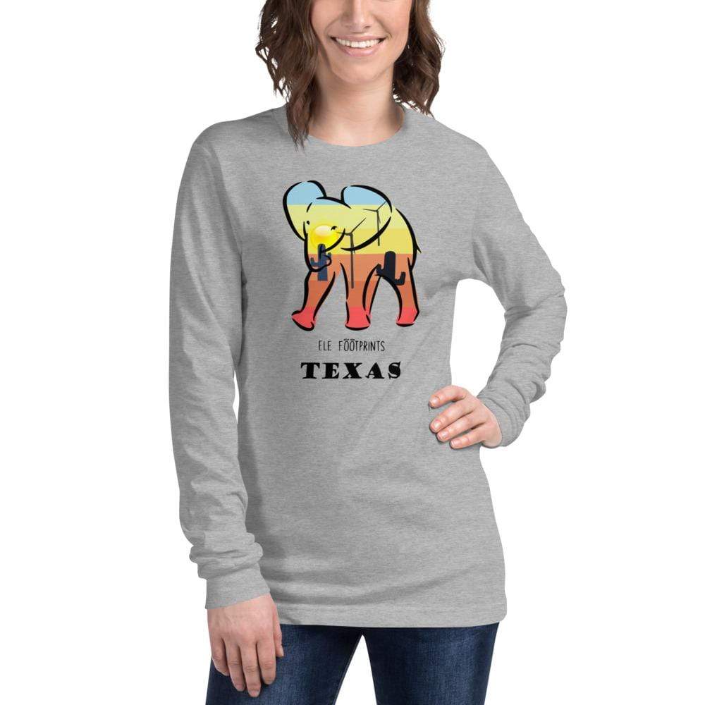 Unisex Long Sleeve Texas Elephant Tee Athletic Heather / XS