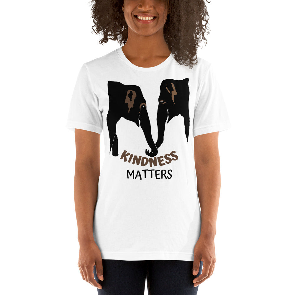 Kindness Matters Elephant Short-Sleeve Unisex T-Shirt