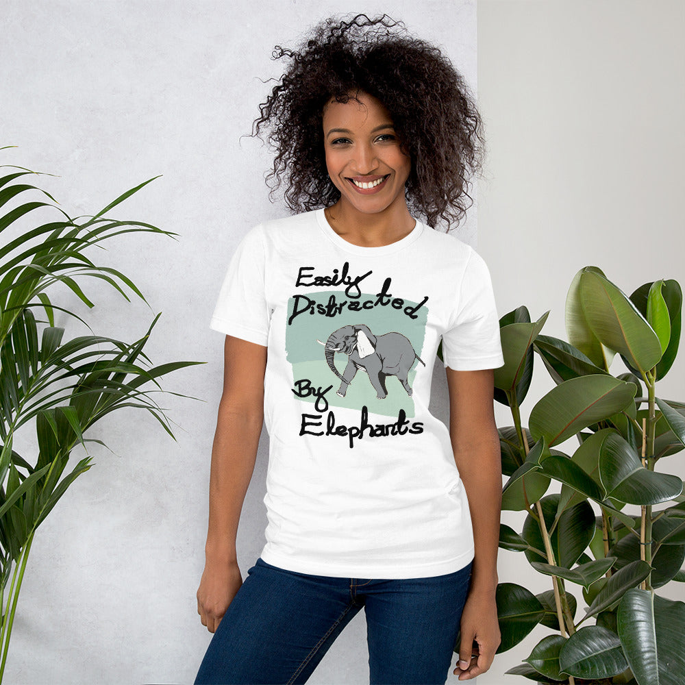 Easily Distracted by Elephants Short-Sleeve Unisex T-shirt