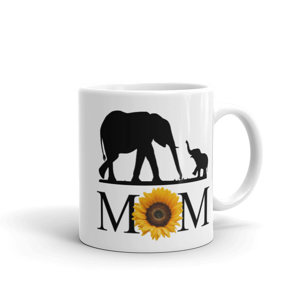 Sunflower and Elephants Mother's Day Mug