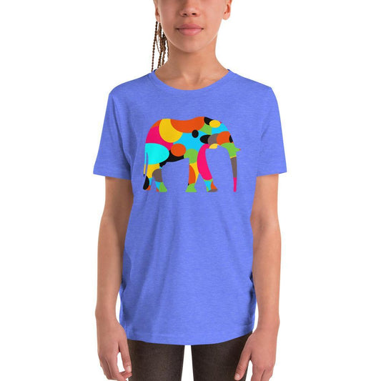 Youth Elephant T-Shirt - Short Sleeve Bubbly Elephant Tee